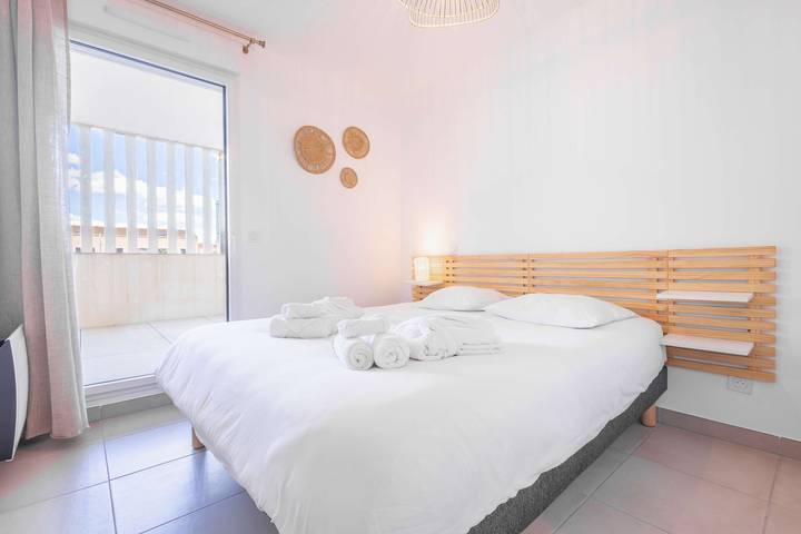 Gîte pour 4 personnes, avec balcon/terrasse, adapté aux familles dans Casino de Valras Plage - 4