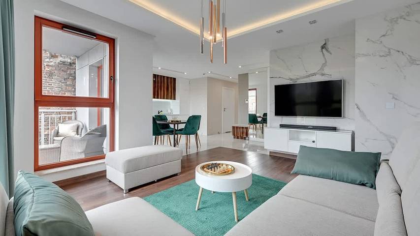 Ferienwohnung für 4 Personen, mit Pool und Whirlpool sowie Balkon/Terrasse, mit Haustier in Danzig