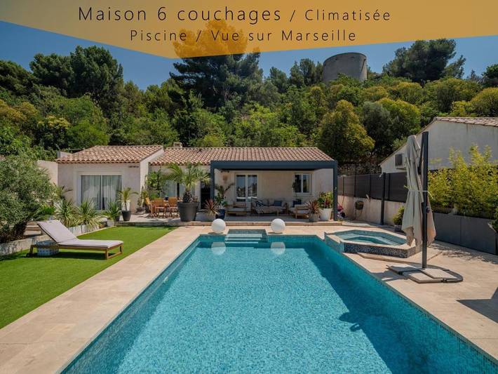 Villa voor 7 personen, with zwembad and whirlpool as well as tuin in Marseille