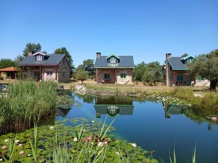 Casa de férias para 6 pessoas, com piscina e vista e ainda vista para o lago and jardim, adaptado a crianças em Seia