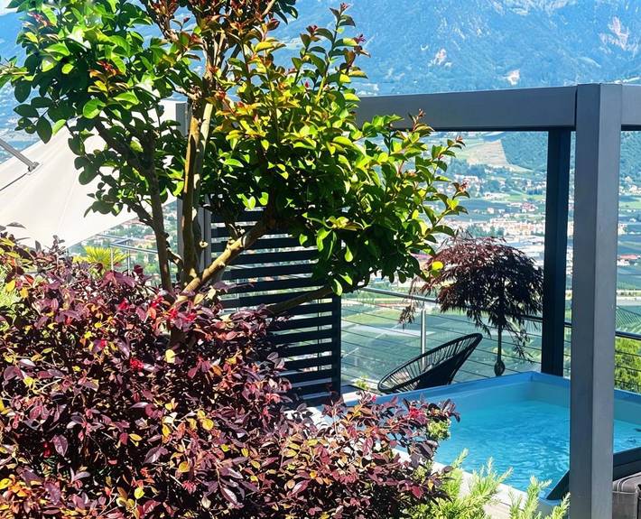 Ferienwohnung für 4 Personen, mit Balkon und Terrasse sowie Whirlpool und Garten in Marling - 4