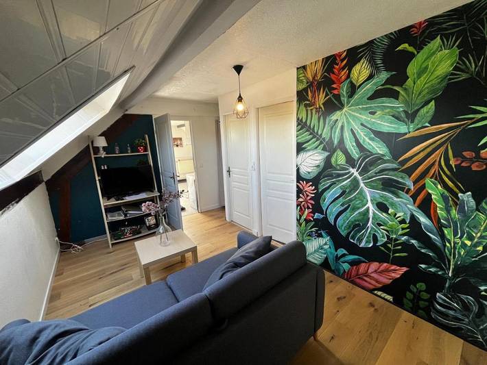Appartement de vacances pour 5 personnes, avec Balcon ainsi que Terrasse et Jardin