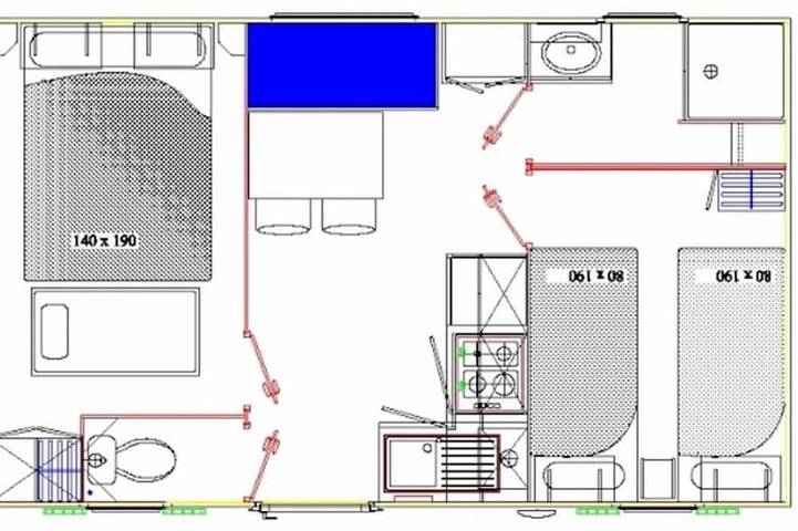 Mobil home pour 4 personnes à Athée - 2