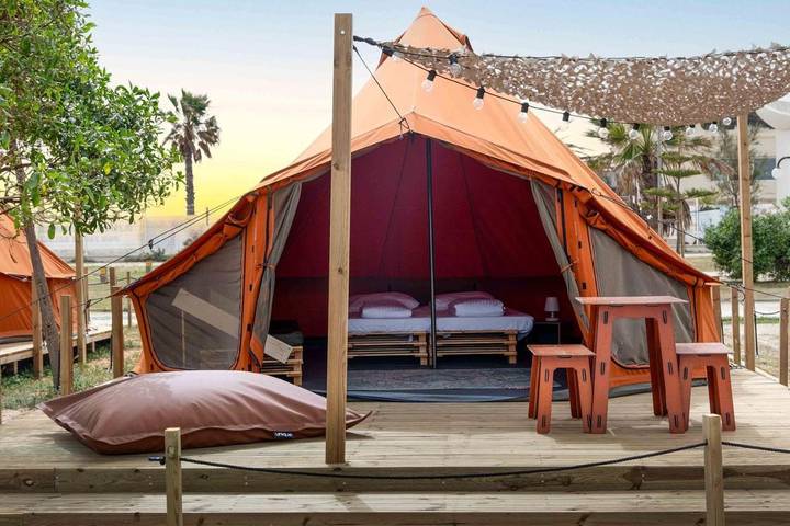 Glamping para 2 pessoas, com Terraço em Faro