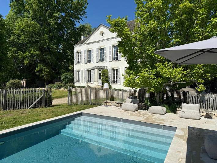 Maison de vacances pour 15 personnes, avec jardin ainsi que piscine et terrasse