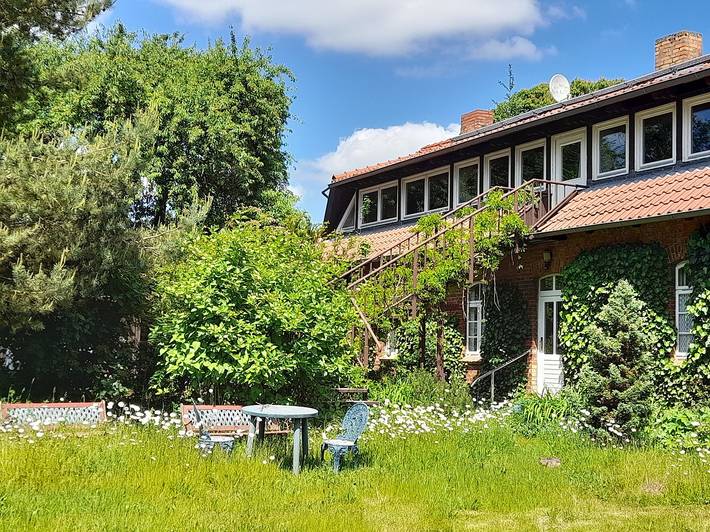 Ferienwohnung für 3 Personen, mit Terrasse und Garten in Klocksin