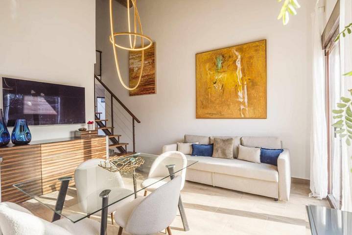 Apartamento para 6 personas, con jardín y vistas en Los Molinos