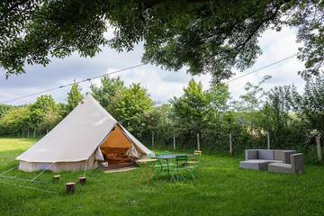 Tente pour 4 personnes, avec jardin et vue dans les Deux-Sèvres