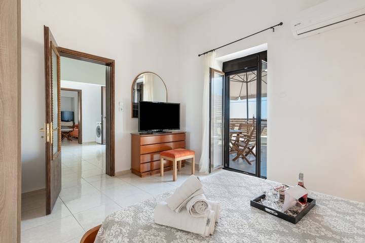 Maison de vacances 'Casa Di Rena' : Vue panoramique sur le château et mer à perte de vue in Kritinia, Rhodes