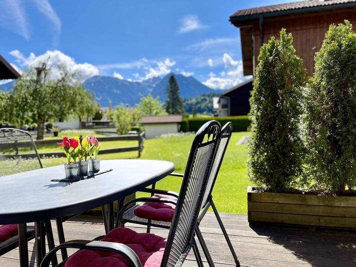 Ferienwohnung für 4 Personen, mit Terrasse und Garten in Obermaiselstein, Hörnerdörfer