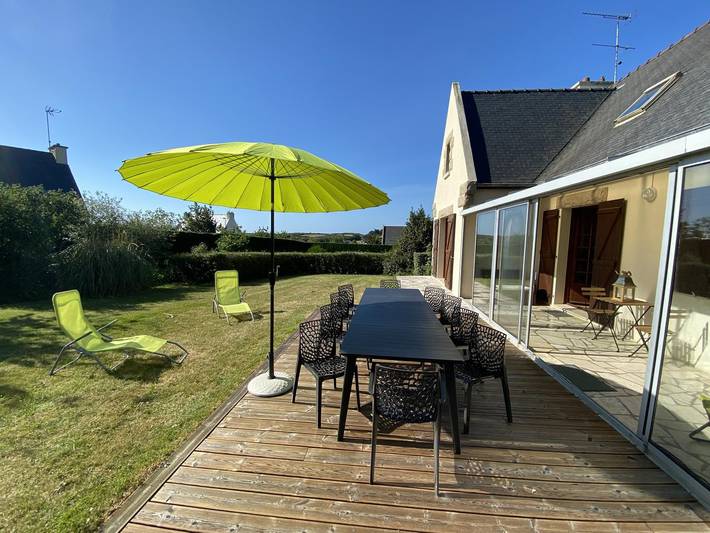 Gîte pour 8 personnes, avec Terrasse et Jardin dans Plage du Port Morvan