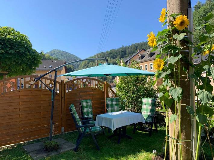 Ferienwohnung für 4 Personen, mit Garten und Ausblick in Krippen - 2