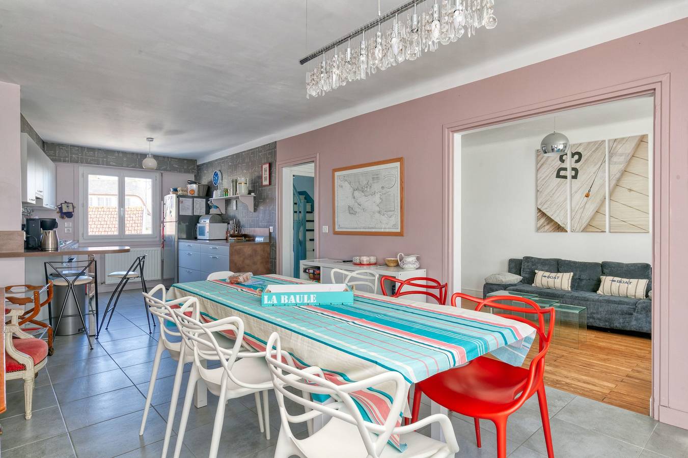 Maison de vacances 'Maison De Famille Paisible' avec terrasse privée et Wi-Fi in Le Pouliguen, Côte d'Amour