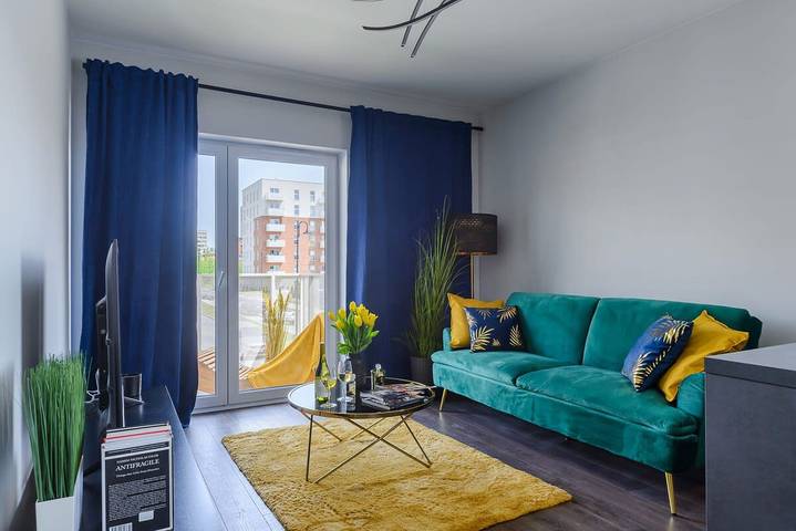 Cały apartament, Apartament wakacyjny dla 8 osób z ogród in Łódź, Województwo łódzkie