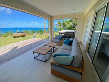 Gîte pour 4 personnes, avec vue et jardin, animaux acceptés dans Friars Bay Saint Martin