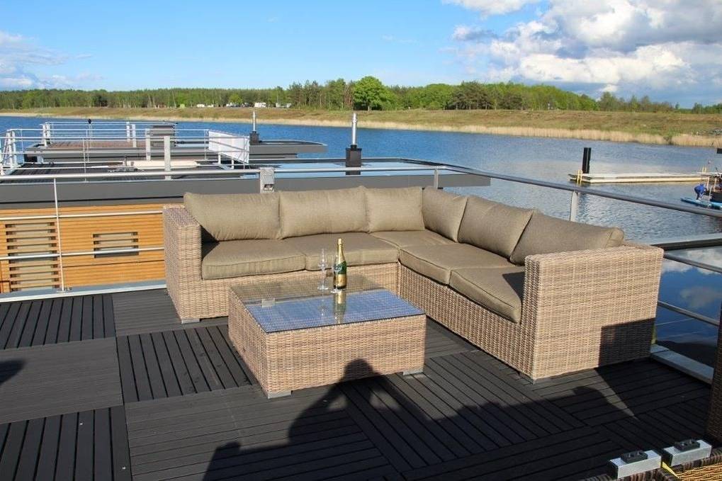 Hausboot Seensucht in Bärwalder See, Boxberg (Oberlausitz)