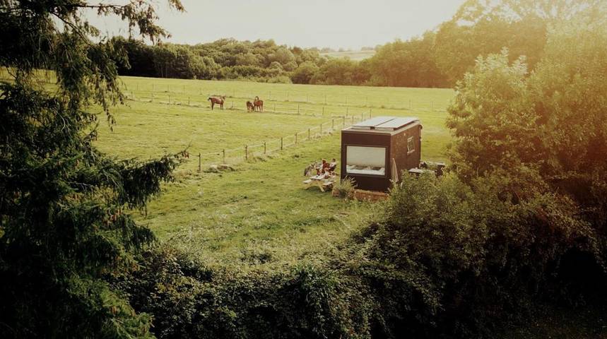 Chalet pour 4 personnes, avec terrasse et vue