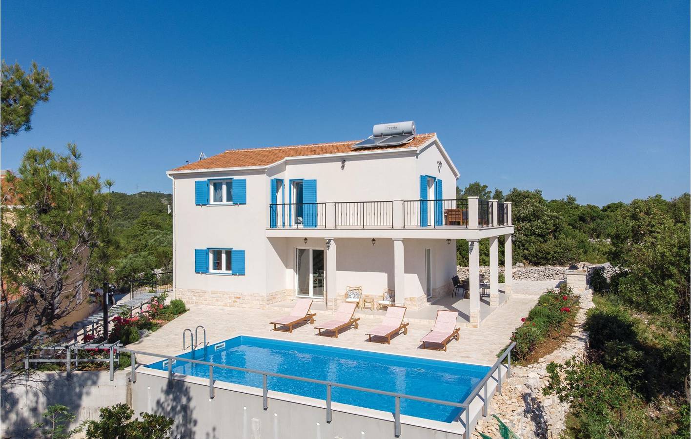 Casa vacanza per 6 persone con terrazza in Zrnovska Banja, Korcula