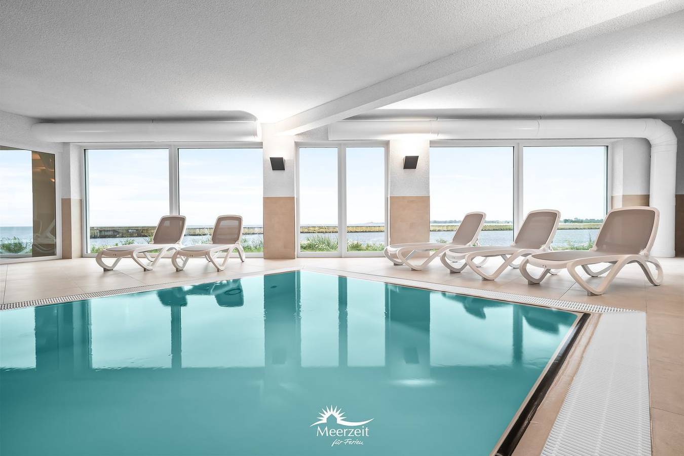 Ganze Wohnung, "Hafenspitze": Erdgeschosswohnung mit Ostseeblick, Terrasse & Wellnessbereich in Olpenitz, Kappeln