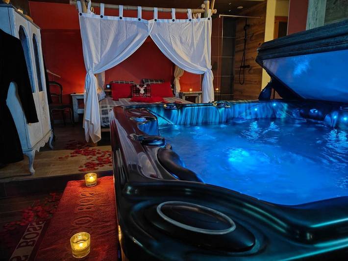 Hôtel pour 2 personnes, avec jacuzzi à Froidchapelle