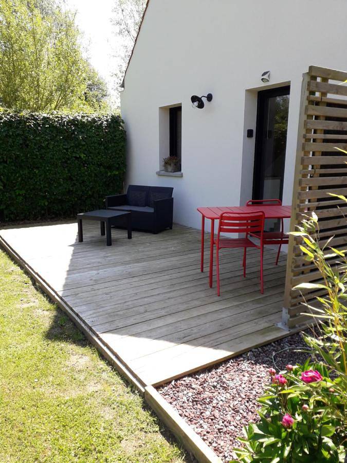 Maison de vacances pour 2 personnes, avec Terrasse ainsi que Jardin et Vue à Condette