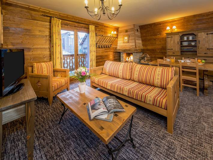 Gîte pour 6 personnes, avec Balcon ainsi que Piscine et Sauna dans Arc 2000
