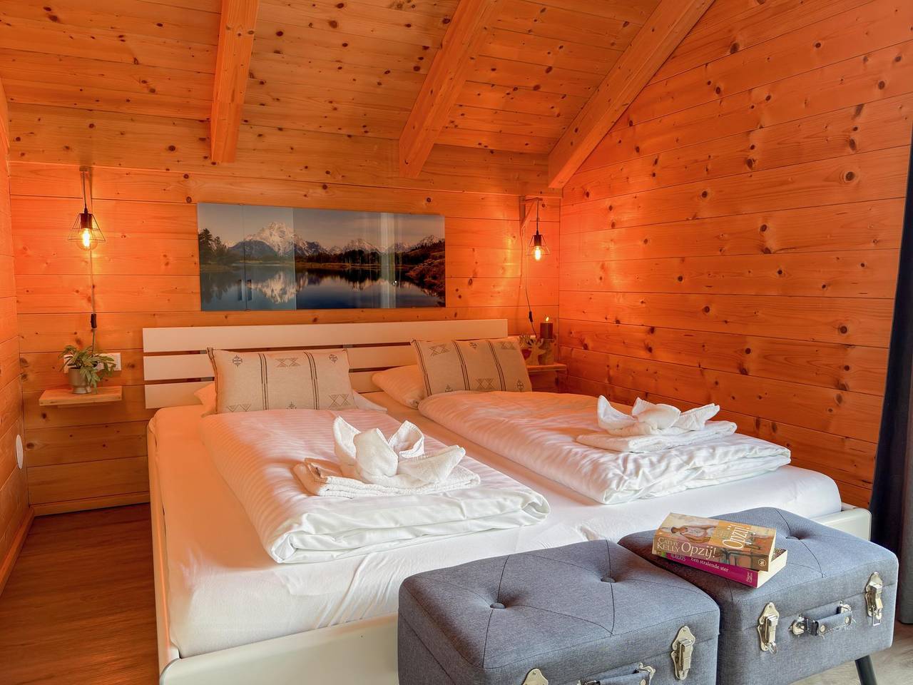 Chalet mit Sunshower und panoramischem Blick in Hermagor-Pressegger See, Bezirk Hermagor