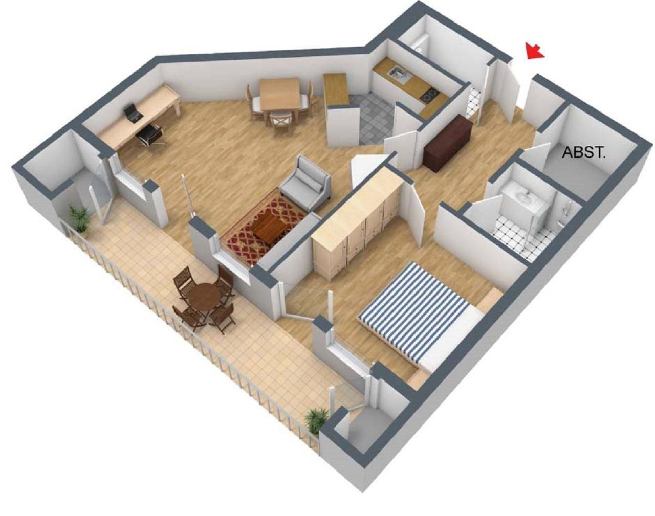Ganze Wohnung, Apartment - Split Level in Hopfen am See, Bayerisch Schwaben