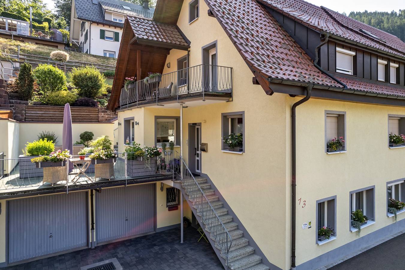 Ganze Wohnung, Ferienwohnung "Am Kapellenberg" mit Bergblick, Gemeinschaftsterrasse und Wlan in Bad Peterstal-Griesbach, Mittlerer Schwarzwald