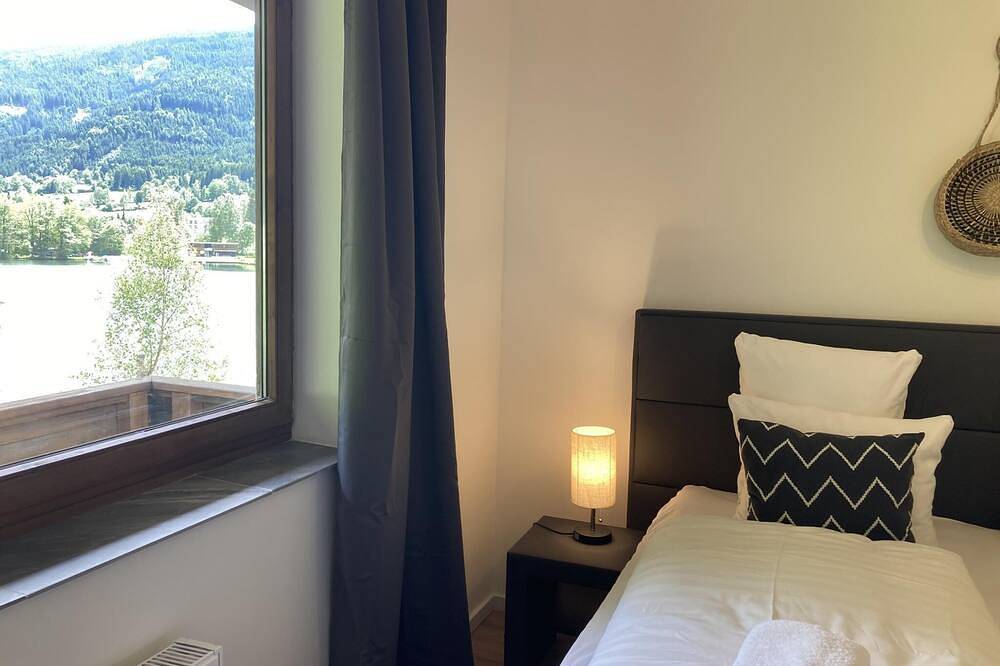 Ganze Wohnung, Ferienwohnung mit Privatstrand an einem Alpensee in Feld am See, Villach-Land