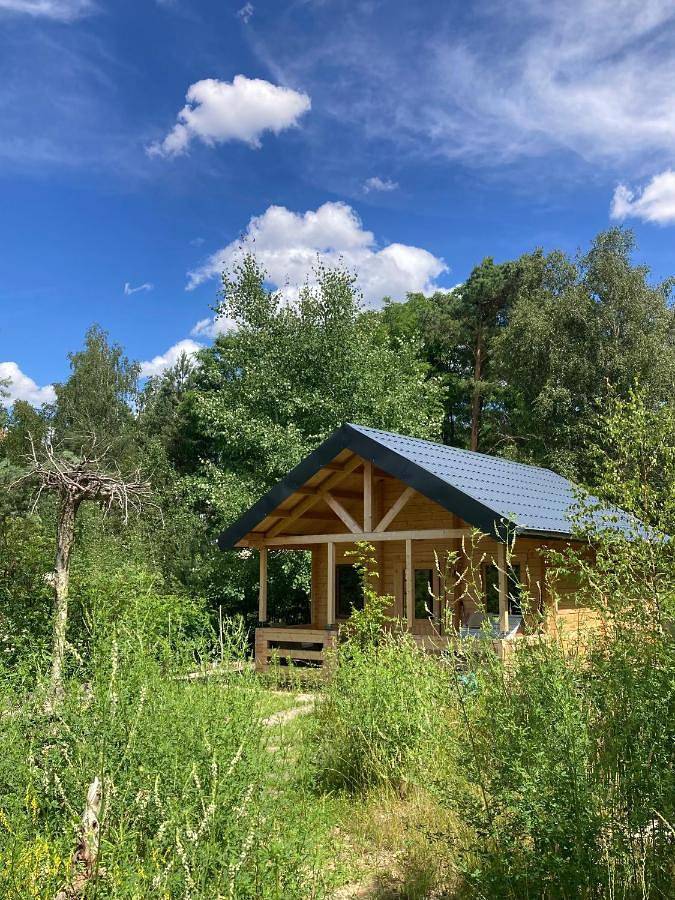 Dom dla 4 osób, z widok i ogród oraz widok na jezioro i taras w Łużyce