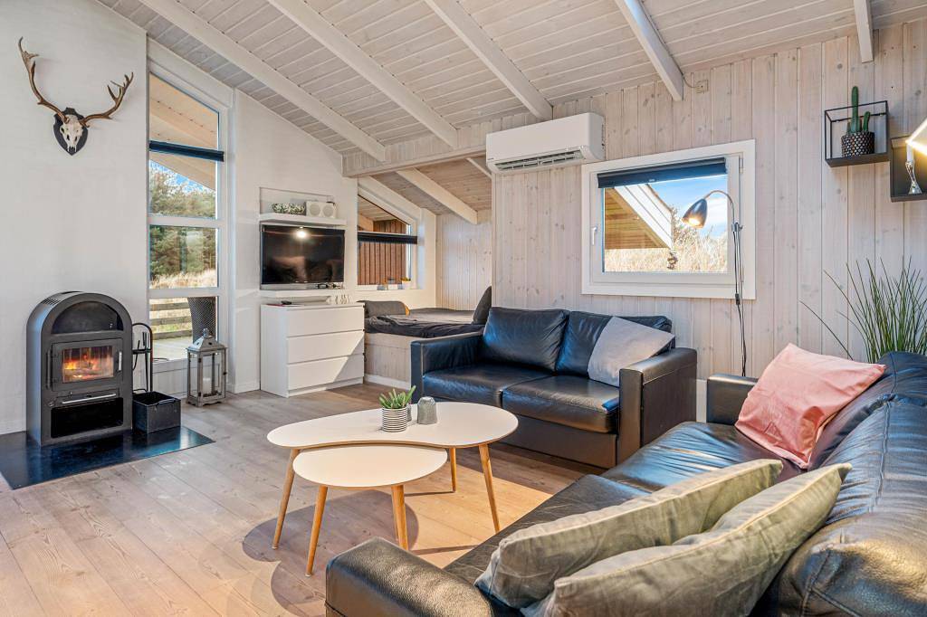 Klassisk sommerhus med spa, sauna og lukket træterrasse  in Søndervig, Holmsland Klit