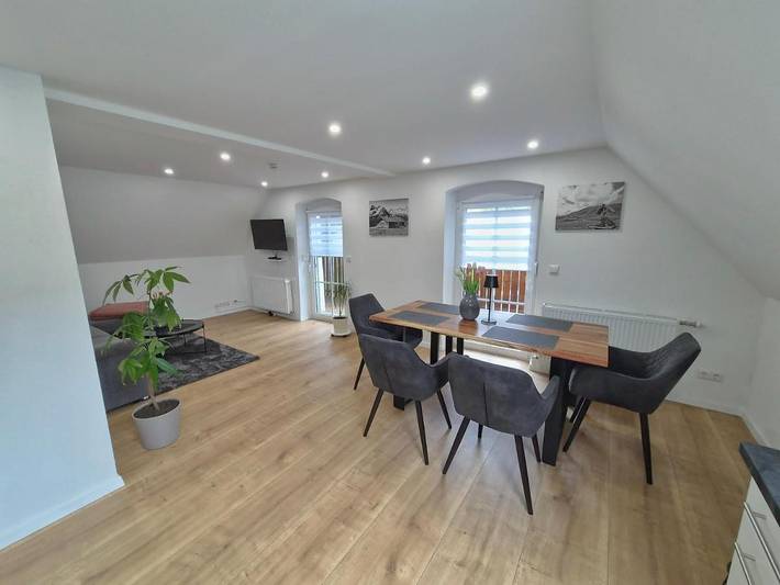 Ferienwohnung für 3 Personen, mit Balkon und Ausblick in Weidenberg - 4