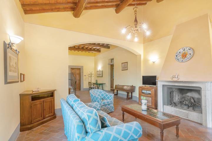 Apartamento 'La Terrazza' con piscina compartida, terraza privada y Wi-Fi in Montespertoli, Provincia de Firenze