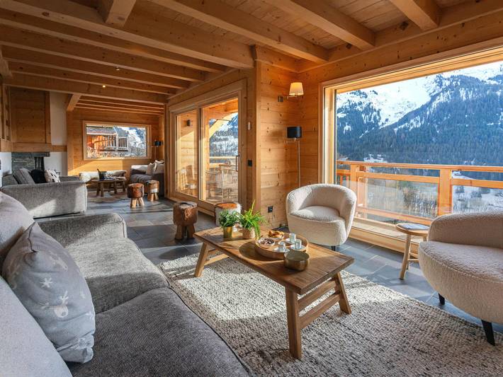4★ Chalet, 12 Pers, Spa, Panoramablick, nahe Shuttle in La Clusaz, Annecy und Umgebung