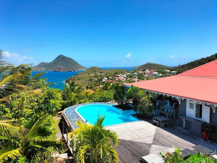 Maison de vacances pour 7 personnes, avec piscine ainsi que jardin et vue