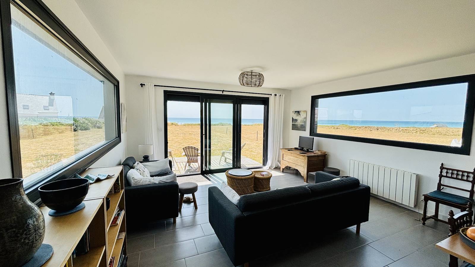 Meerblick, Strandzugang, 6 Erwachsene 1 Kind in Plovan, Côte de Cornouaille
