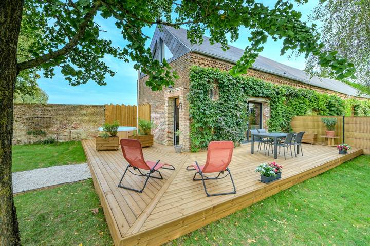 Maison de vacances pour 4 personnes, avec Jacuzzi et Terrasse dans l' Aisne