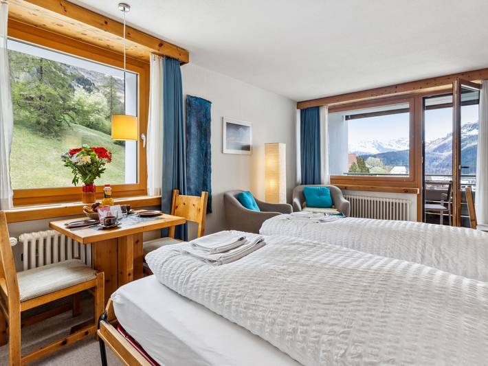 Ferienwohnung für 2 Personen, mit Sauna und Ausblick sowie Balkon in Davos - 4
