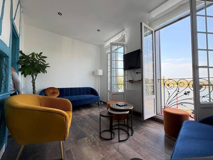 Location de vacances pour 8 personnes, avec vue sur le lac et vue à La Bouille - 4