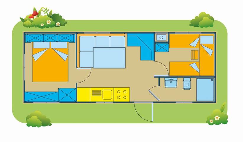 Ferienpark Terme Catez Mobilehome Happy Easy für 6 Personen in Rann, Untersteiermark