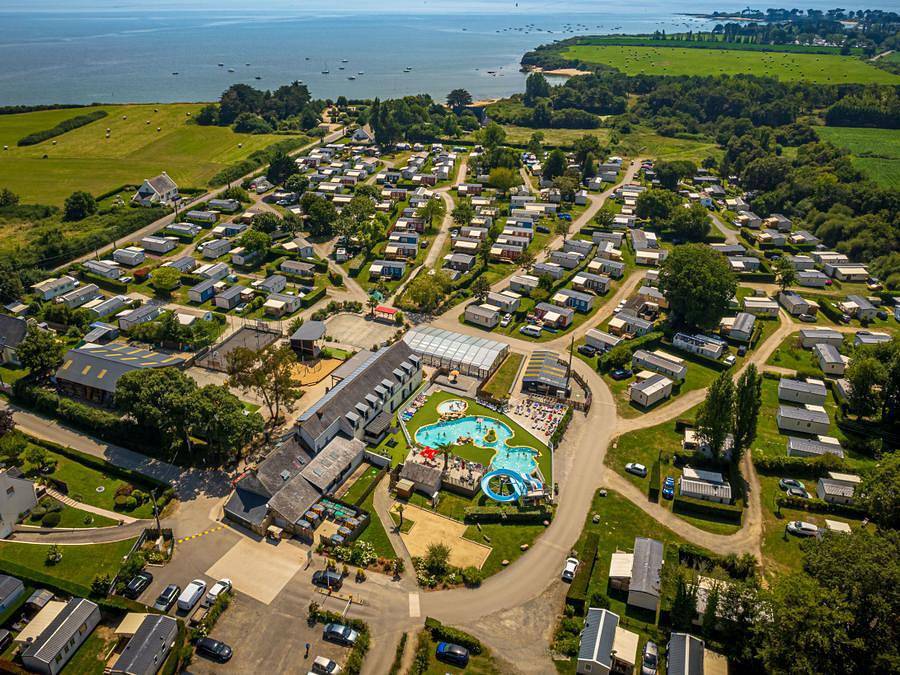 Camping Ker Yaoulet - Mobilhome 8 personas - Mobil home 3 dormitorios 6/8 personas Tv in Ambon, Côte des Mégalithes