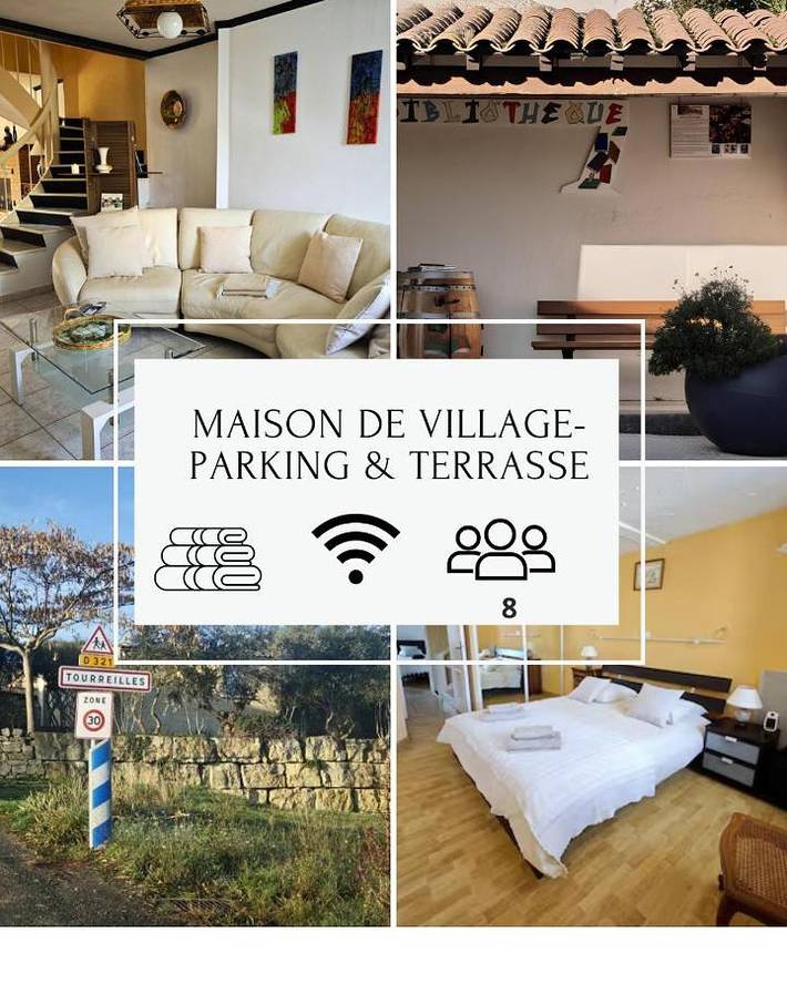 Location de vacances pour 8 personnes, avec jardin et vue, animaux acceptés dans Tourreilles
