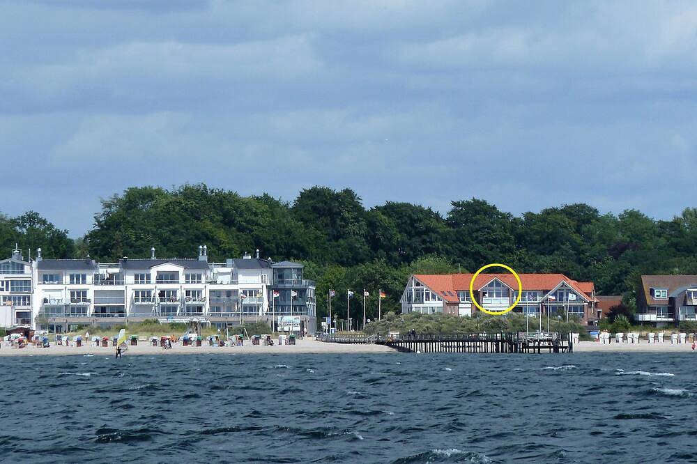 Ganze Wohnung, Direkt am Strand mit Panorama-Meerblick über die Lübecker Bucht in Pelzerhaken Strand, Südstrand Pelzerhaken