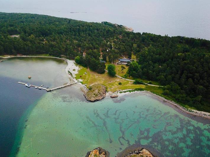 Camping für 2 Personen, mit Terrasse und Garten sowie Sauna und Ausblick in Norwegen - 4