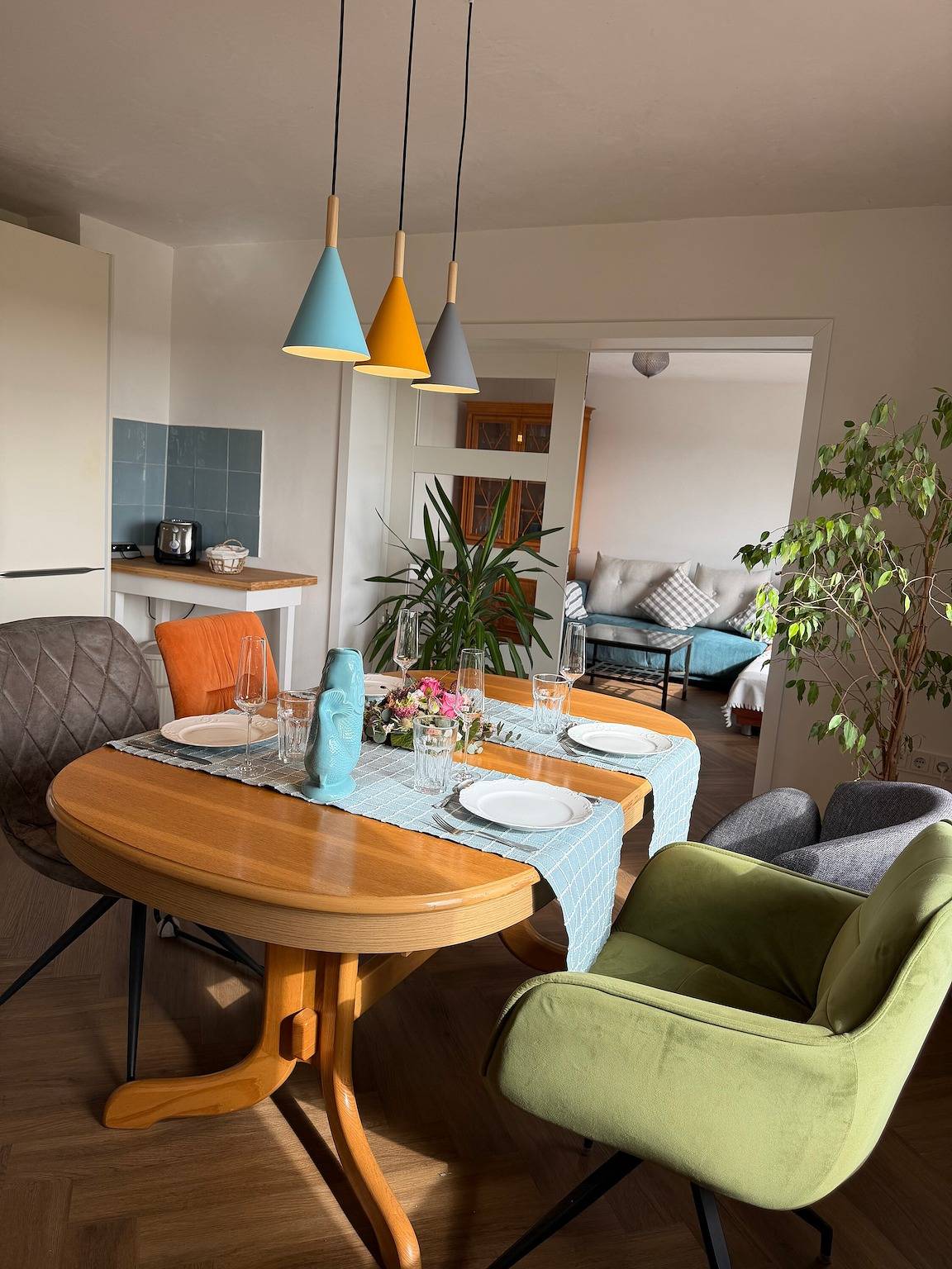 Ferienwohnung Blütenreich mit Meerblick im Langhaus Aussichtsreich in Oland, Langeneß