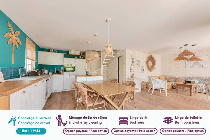 Location de vacances pour 8 personnes, avec jardin et terrasse, animaux acceptés à Arradon - 3