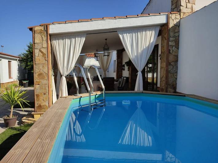 Casa rural para 10 personas, con piscina además de vistas y jardín en El Real de la Jara - 3