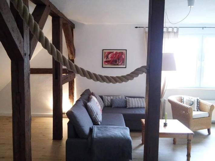 Ferienwohnung für 6 Personen, mit Ausblick und Garten sowie Seeblick in Velgast