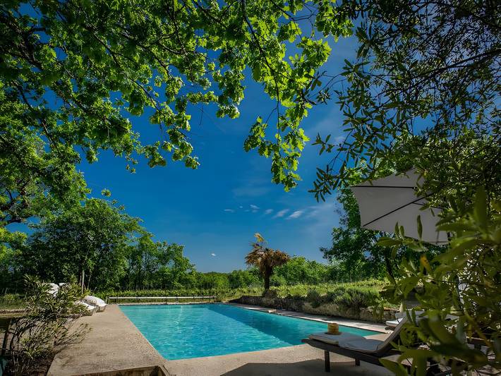 Grazioso casale a Fargues (Prayssac/Montcuq) — Piscina privata, spa e vista sui vigneti di Cahors in Fargues, Quercy